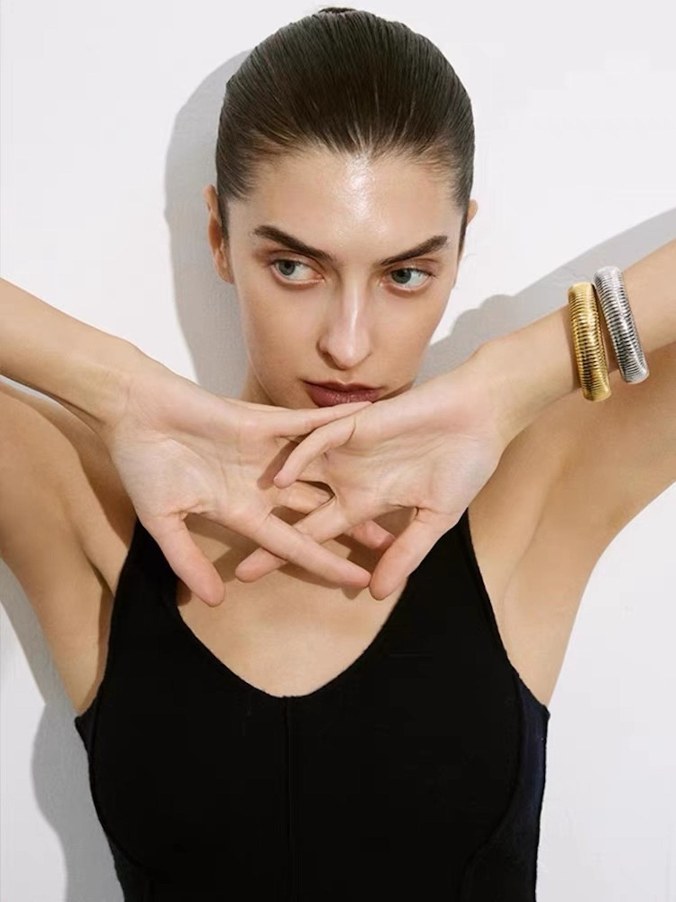 Chunky Stretch Design Bracelet n Choker