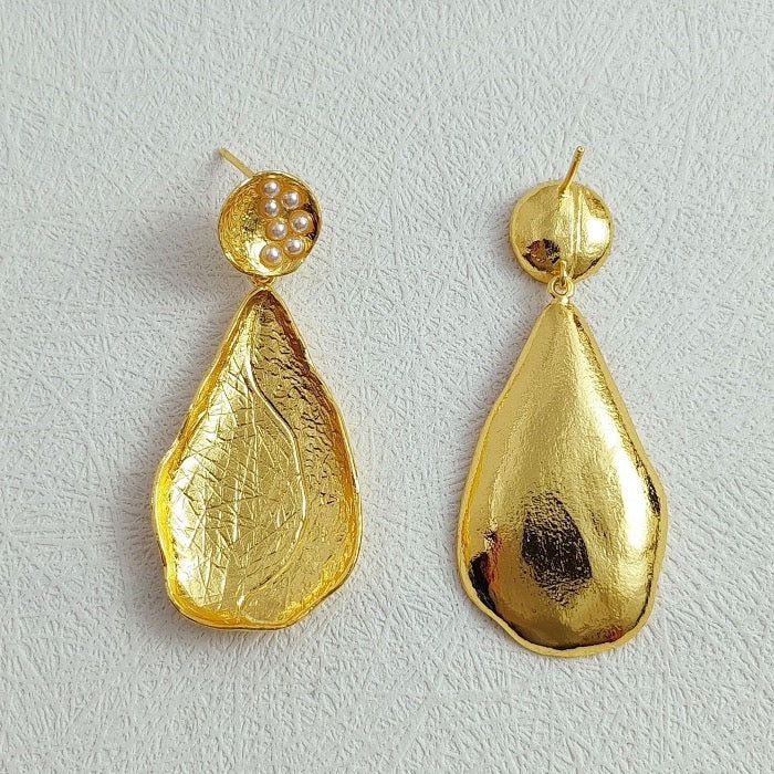 textured Waterdrop Earrings