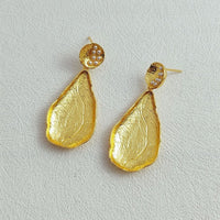 textured Waterdrop Earrings