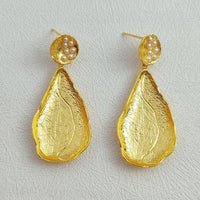 textured Waterdrop Earrings