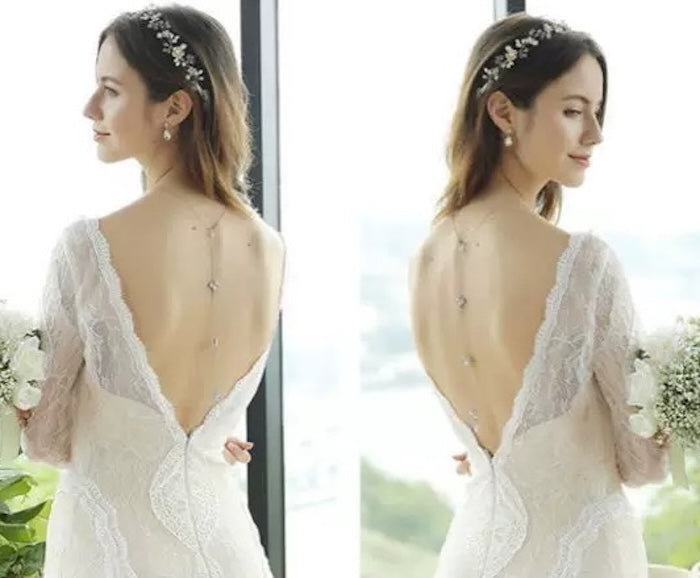Bridal Back Necklace for the Wedding
