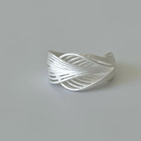 Sterling Silver Knotted Net Rings
