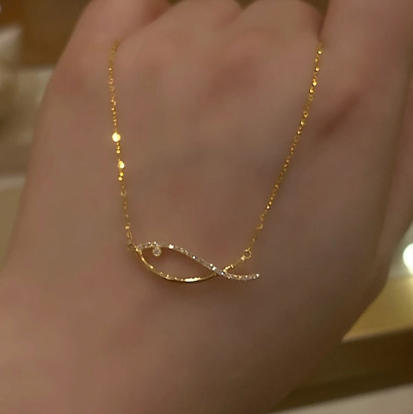 Dazzling Fish Gold Vermeil Necklace