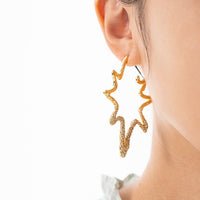 Luxurious Starfish Oversized Hoop Earrings