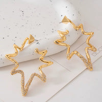 Luxurious Starfish Oversized Hoop Earrings