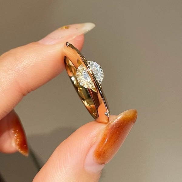 Unique Design Twinkled Star Rings