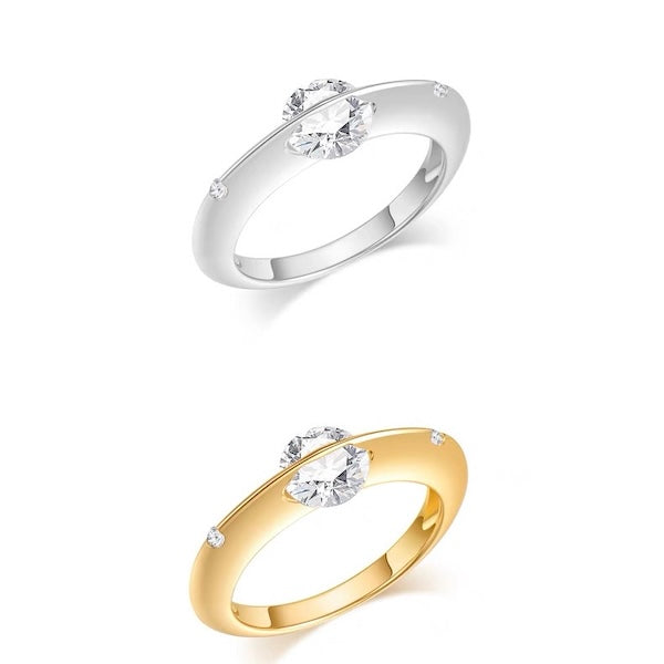 Unique Design Twinkled Star Rings