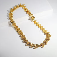 Bold Look V Chain Necklace n Bracelet