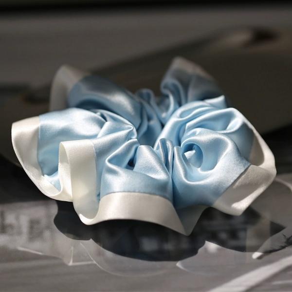 Modern 100% Silk Silhouette Hair Scrunchies