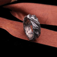 Rock Ring for men- Solid Silver