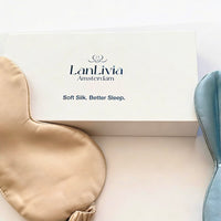 Oversized 22mm Mulberry Silk Sleep Mask in luxurious mulberry silk with premium gift box, designed for travel, relaxation, and enhanced light blockage.
