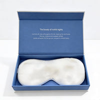 Oversized 22mm Mulberry Silk Sleep Mask in luxurious mulberry silk with premium gift box, designed for travel, relaxation, and enhanced light blockage.