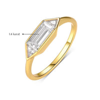 Radiant 3-Stone Moissanite Ring