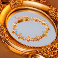 Four Leaf Flower Sparkle Bracelet