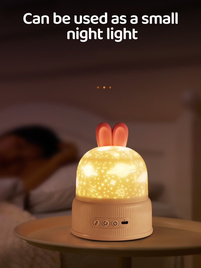 Bunny Galaxy Projection Night Lamp