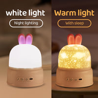 Bunny Galaxy Projection Night Lamp
