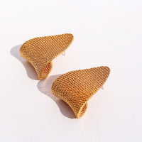Bold Look Dazzling Chain Textured Earrings