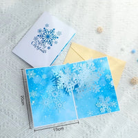 3D Christmas Card - Sparkling Snowflake Design