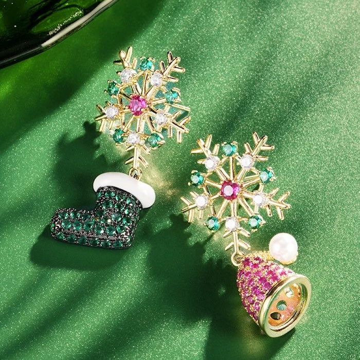 Christmas Bells n Socks Earrings