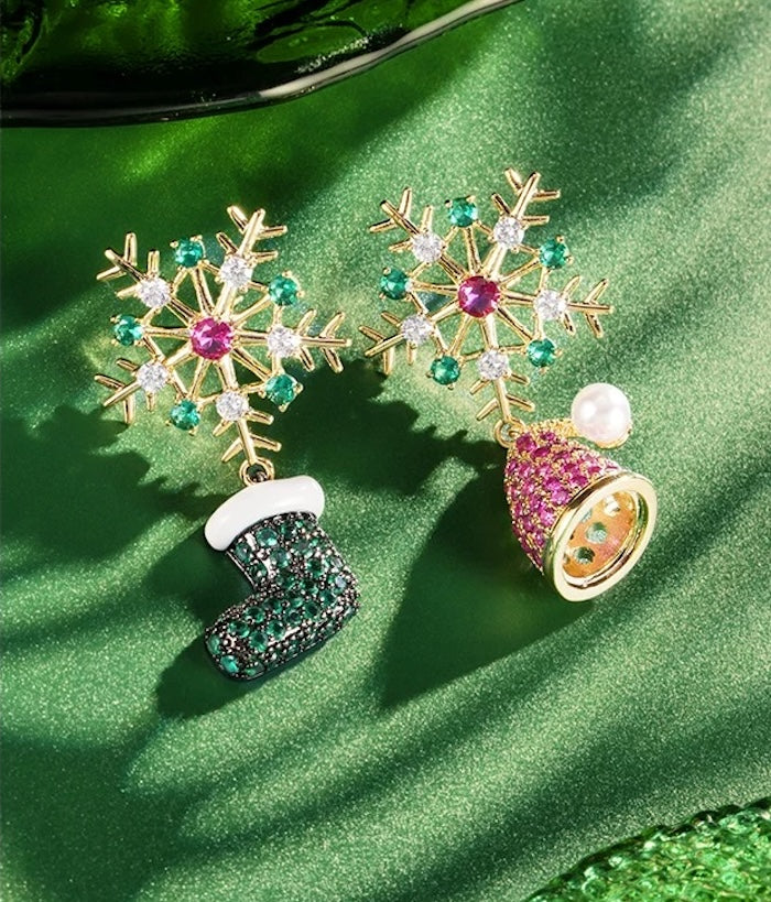 Christmas Bells n Socks Earrings