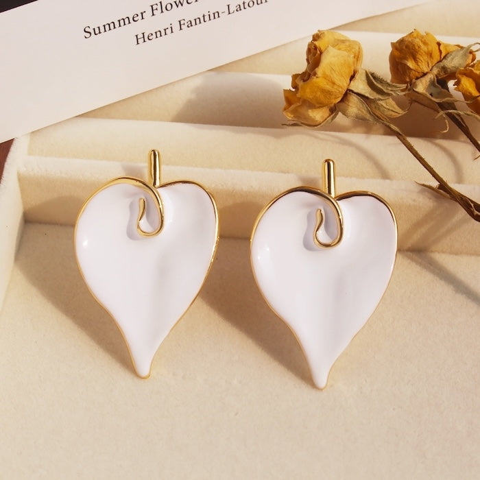 Oversized Chunky Calla Lily Flower Earrings