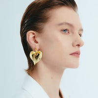 Oversized Chunky Calla Lily Flower Earrings