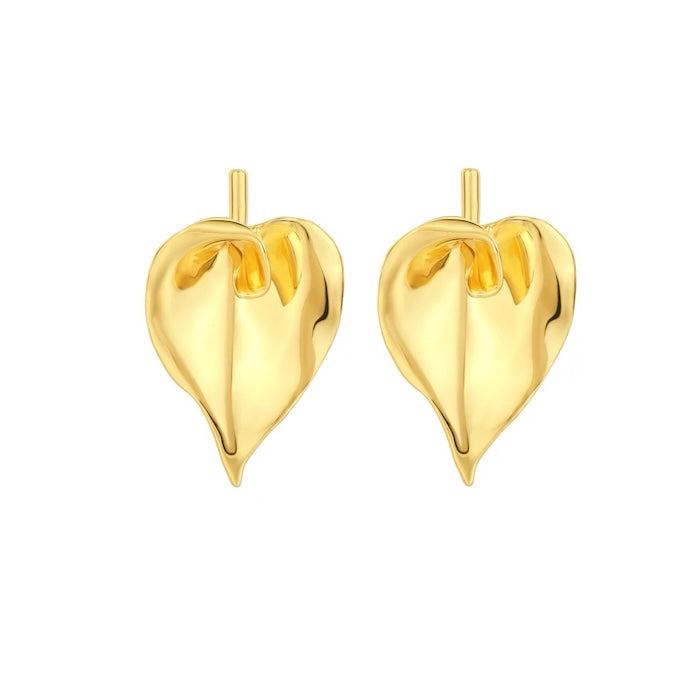 Oversized Chunky Calla Lily Flower Earrings