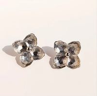 Chunky Textured Flower Earrings