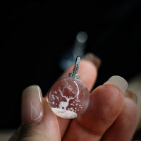 Clear Quartz Reindeer Necklace