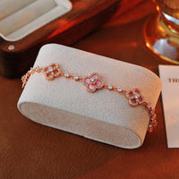 Shimmering Clover Charm Bracelet