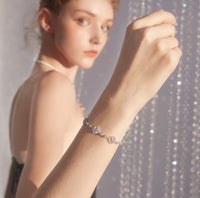Shimmering Clover Charm Bracelet