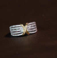 Luxurious Cross Line Eternity Ring