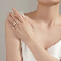 Luxurious Cross Line Eternity Ring