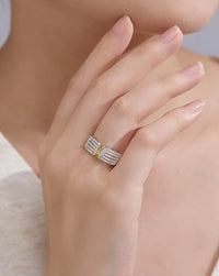 Luxurious Cross Line Eternity Ring