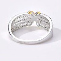 Luxurious Cross Line Eternity Ring