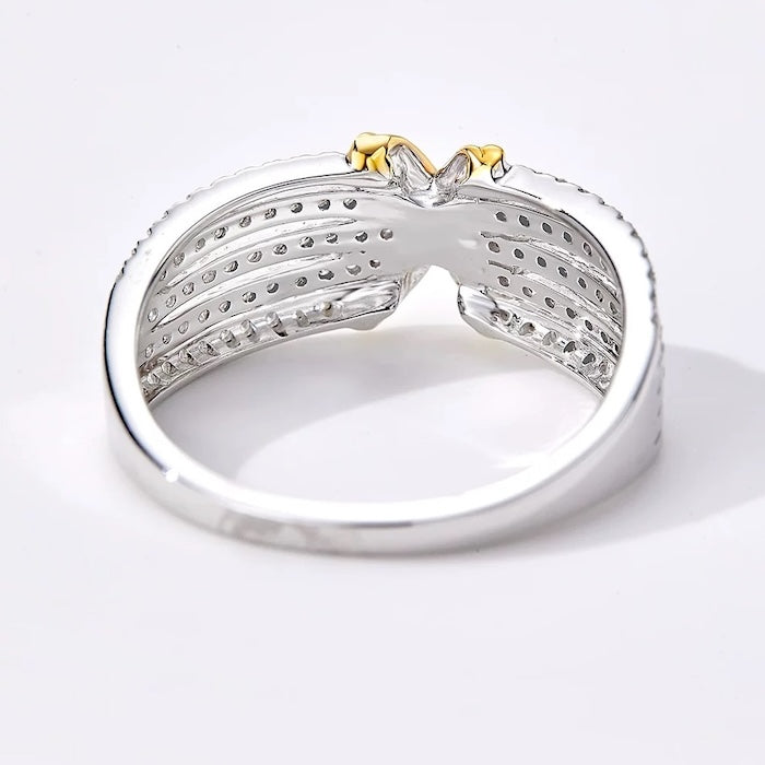 Luxurious Cross Line Eternity Ring