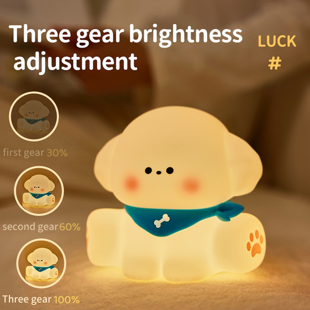 Cute Puppy Silicone Night Lamp