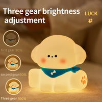 Cute Puppy Silicone Night Lamp