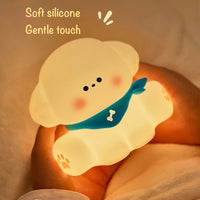 Cute Puppy Silicone Night Lamp