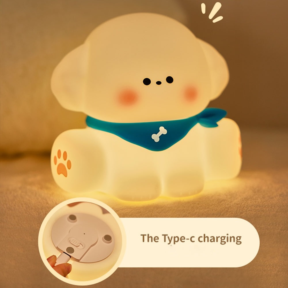 Cute Puppy Silicone Night Lamp