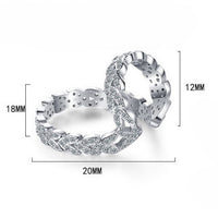 Double Hoops Dazzling Ear Cuff-One piece