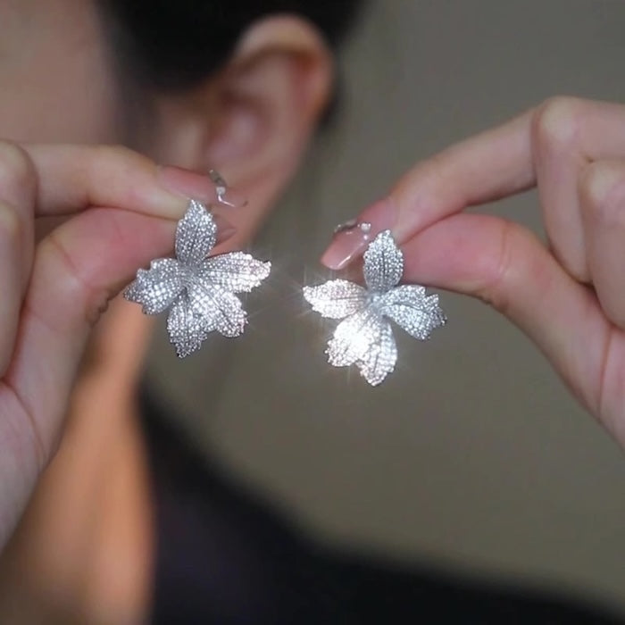 Dazzling Vivid Lily Flower Earrings