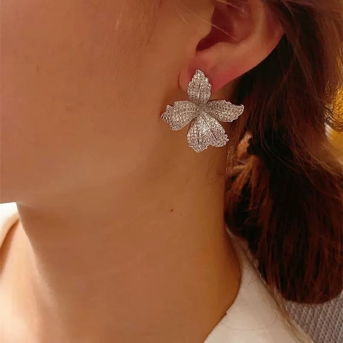 Dazzling Vivid Lily Flower Earrings