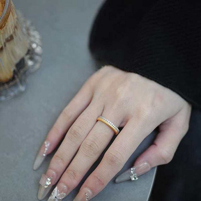 Dazzling Slim Layering Rings