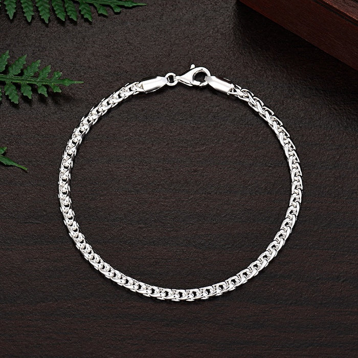 Classic Sterling Silver Dragon Chain Bracelet