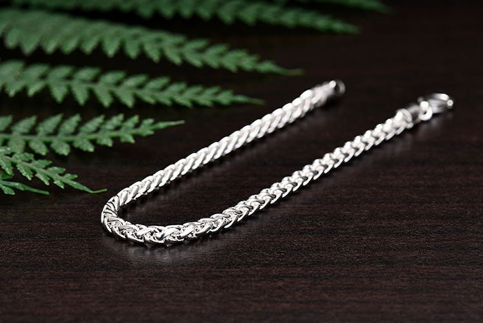 Classic Sterling Silver Dragon Chain Bracelet