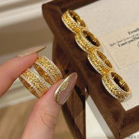 Golden Ears of Wheat Design Ring and Necklace