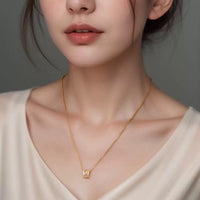 Golden Ears of Wheat Design Ring and Necklace