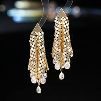 Glittering Fish Scales Cloth Earrings