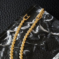 Gold Vermeil Hexagon Chain Bracelets